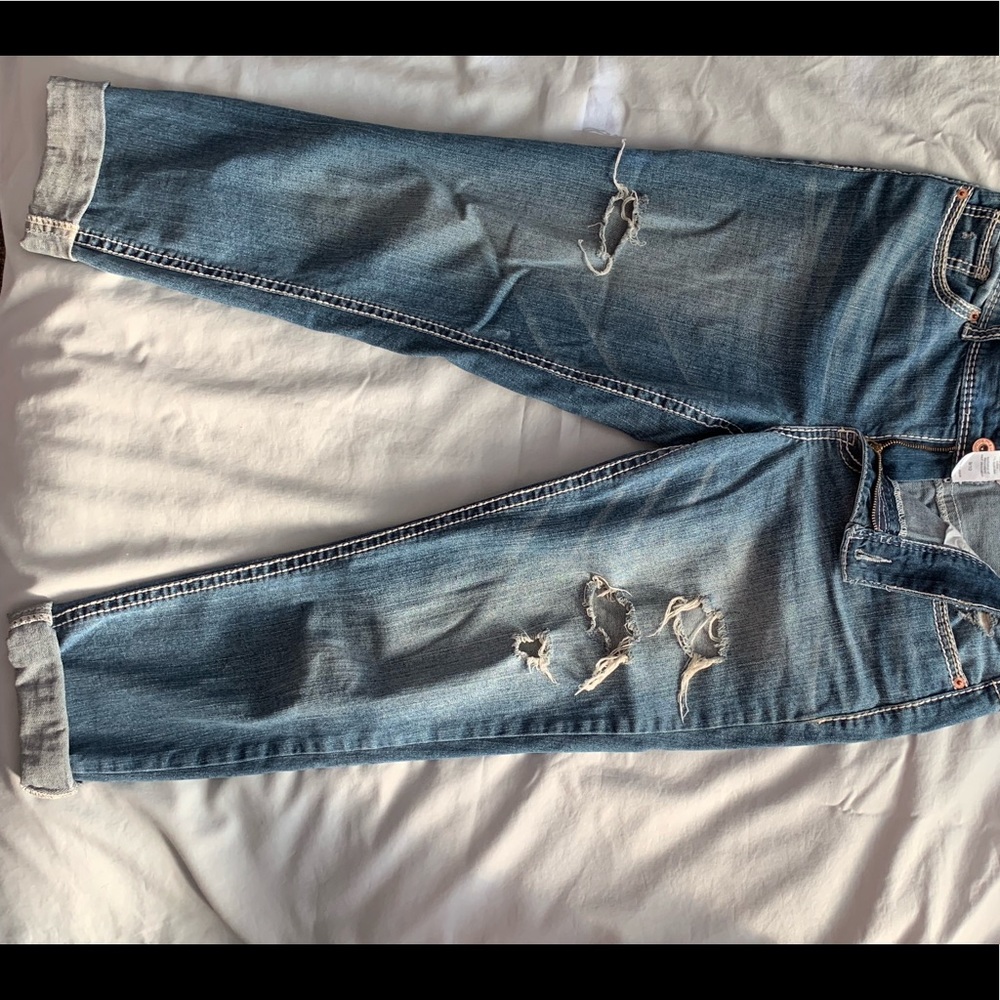 Maurice’s distressed boyfriend jean